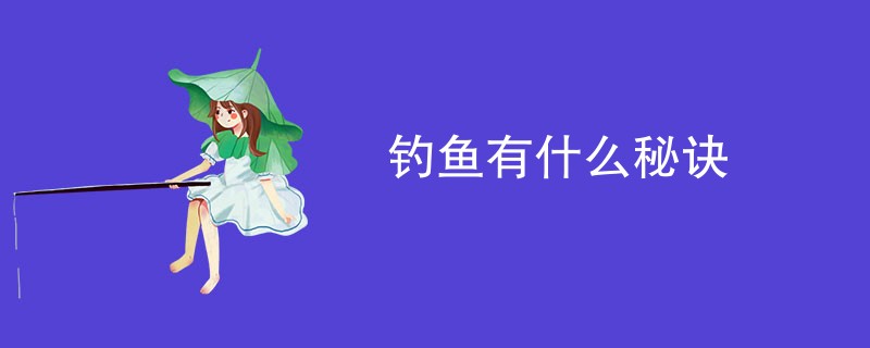 钓鱼有什么秘诀