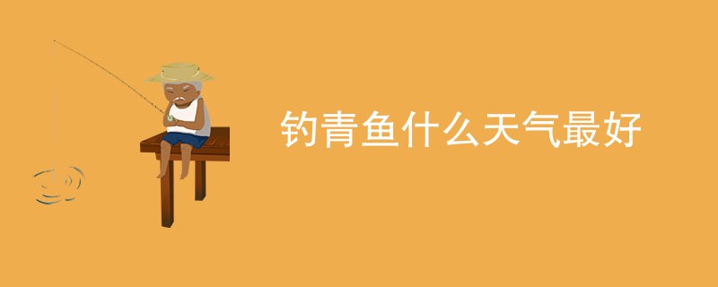 钓青鱼什么天气最好