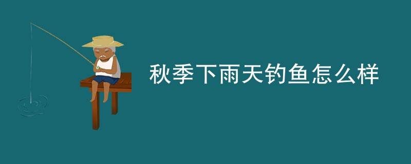 秋季下雨天钓鱼怎么样