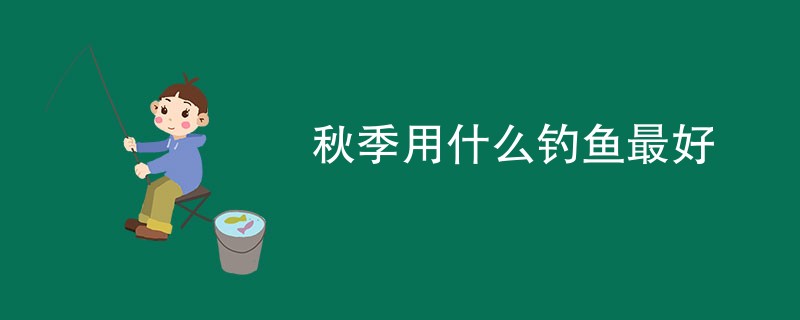 秋季用什么钓鱼最好